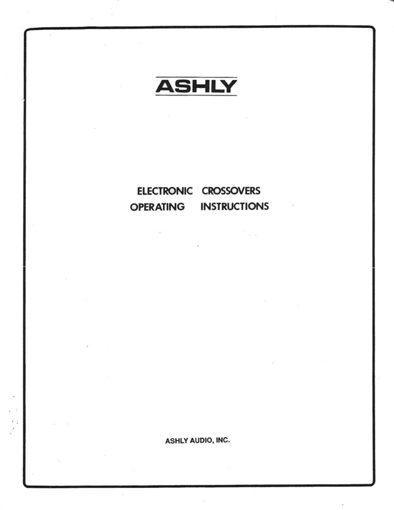 Ashly Electronic Amplifier none Manual de usuario
