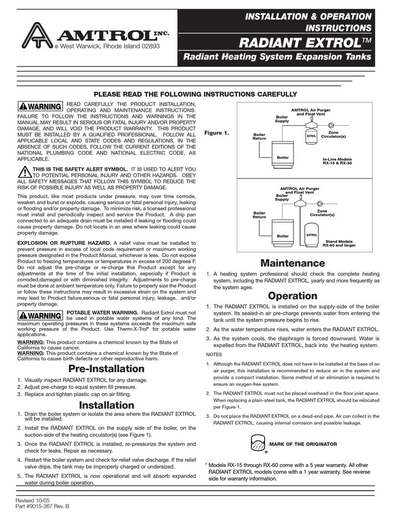 Amtrol SGH-S150G Manual de usuario