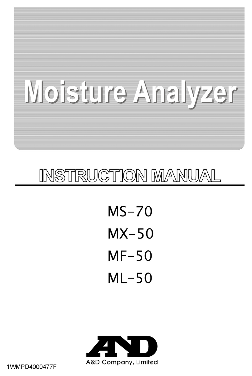 A&D MF-50 Manual de usuario