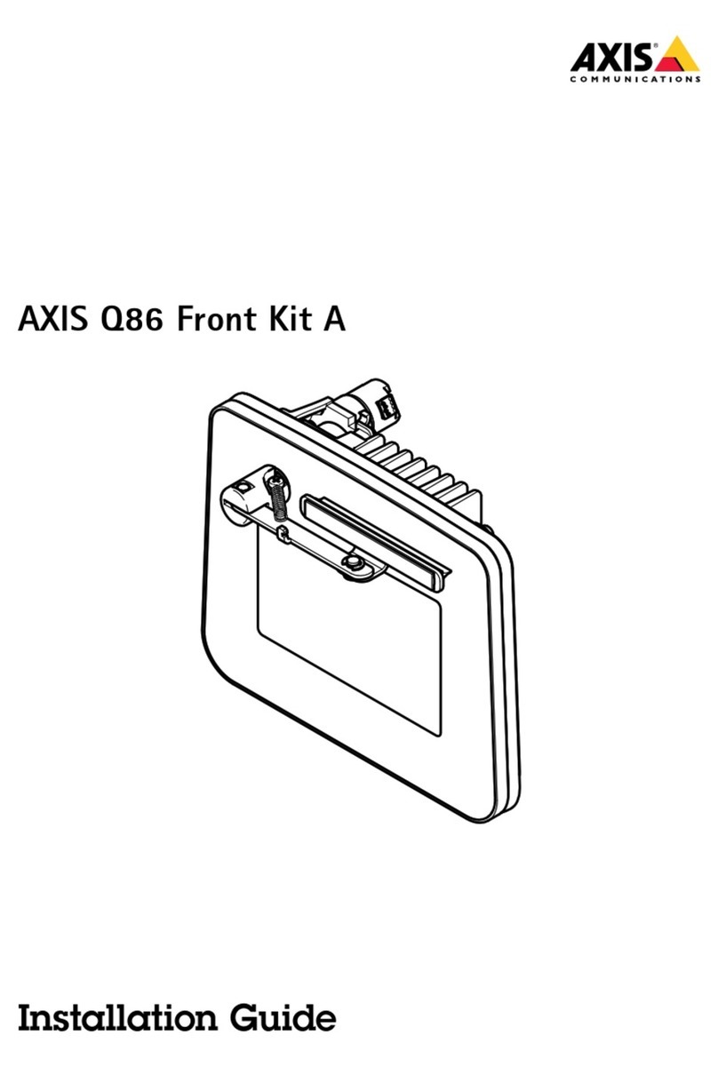 Axis Q86 Front Kit A Manual de usuario