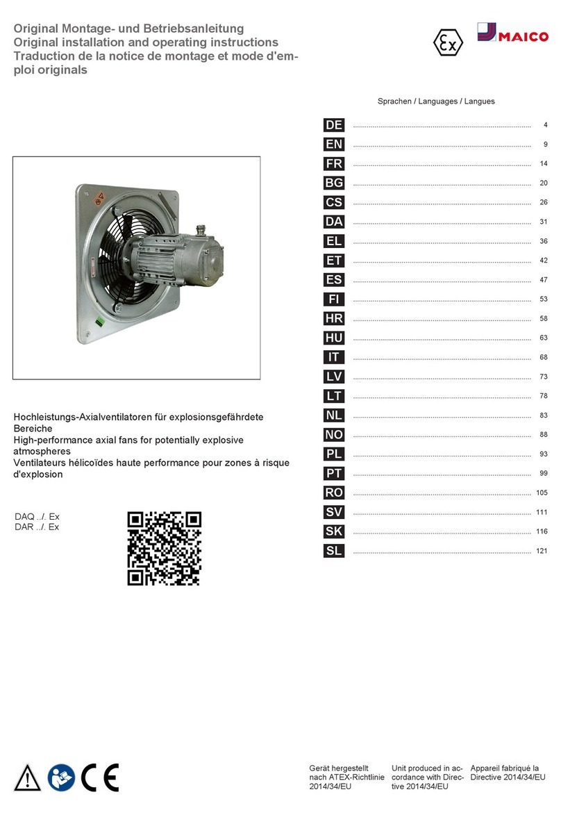 Maico DAQ Ex Series Manual de usuario