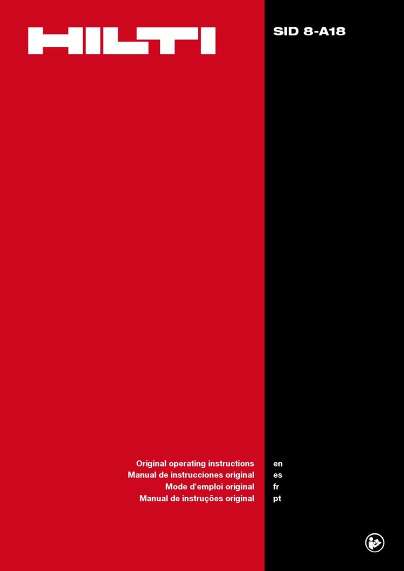 Hilti SID 8-A18 Manual de usuario