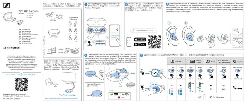 Sennheiser TVS 200 Manual de usuario