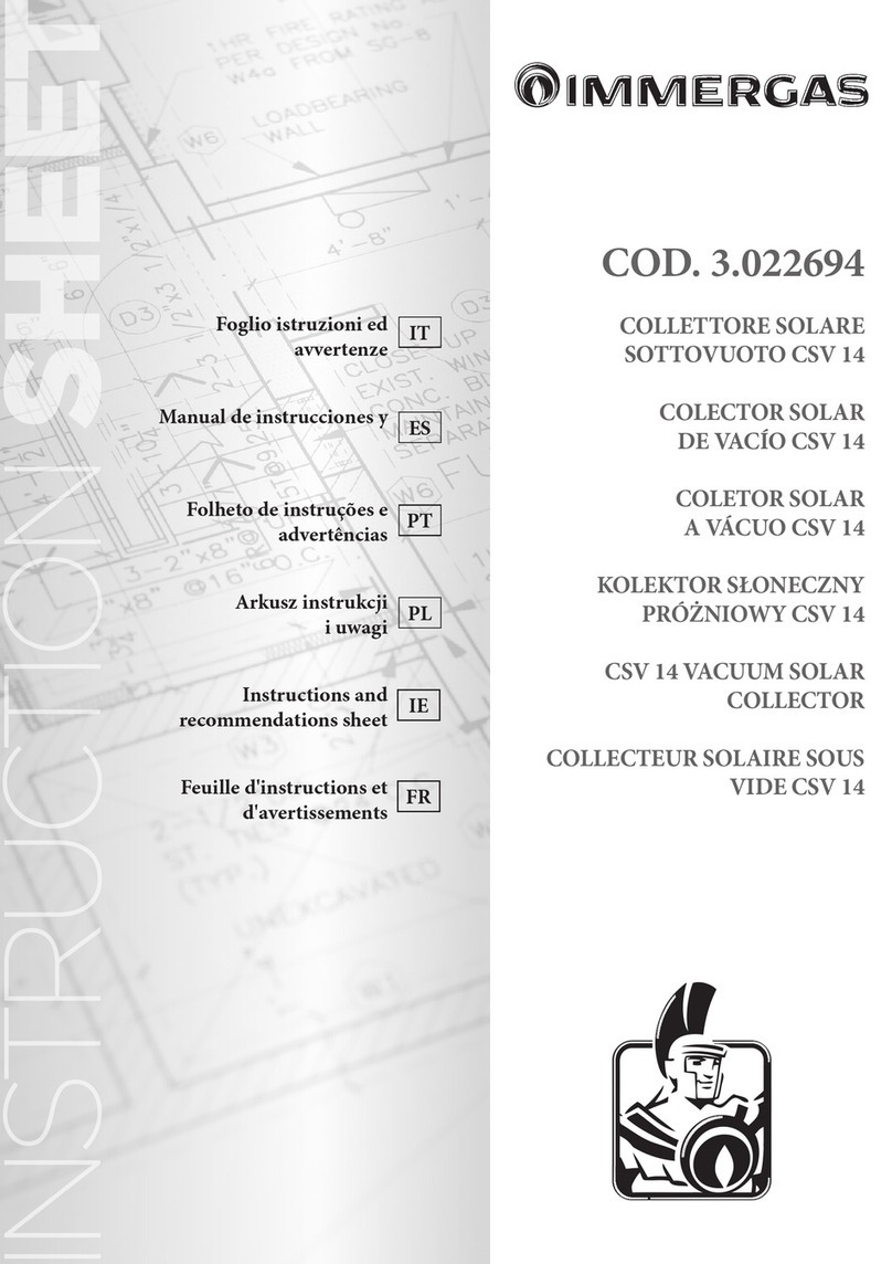 Immergas CSV 14 Instrucciones de funcionamiento