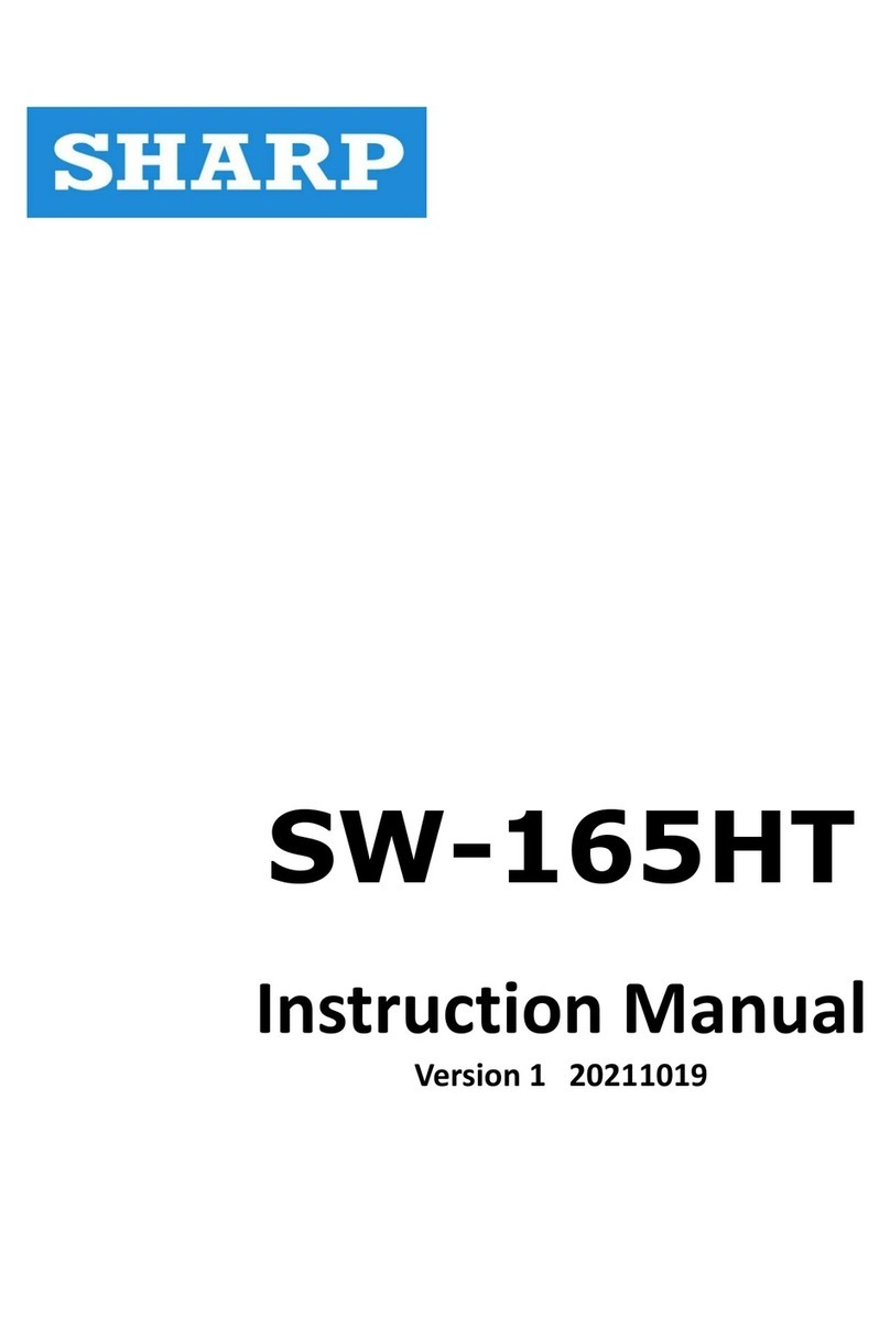 Sharp SW-165HT Manual de usuario