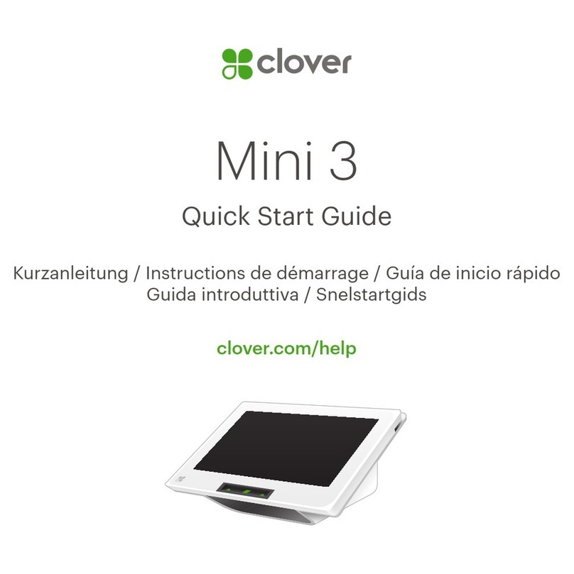 Clover Mini 3 Manual de usuario Clover Mini 3 Manual de usuario