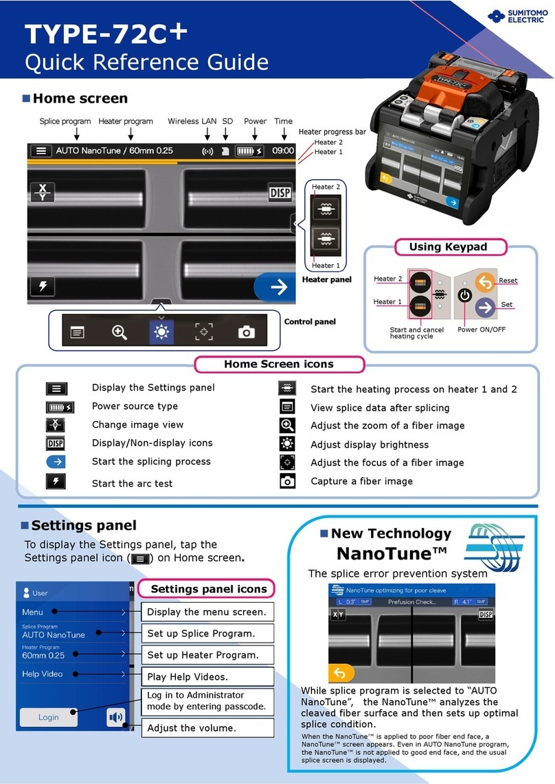 Sumitomo TYPE-72C+ Manual de usuario