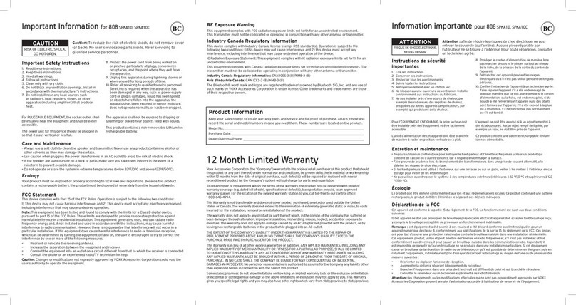 808audio SPKA10 Manual de usuario 808audio SPKA10 Manual de usuario