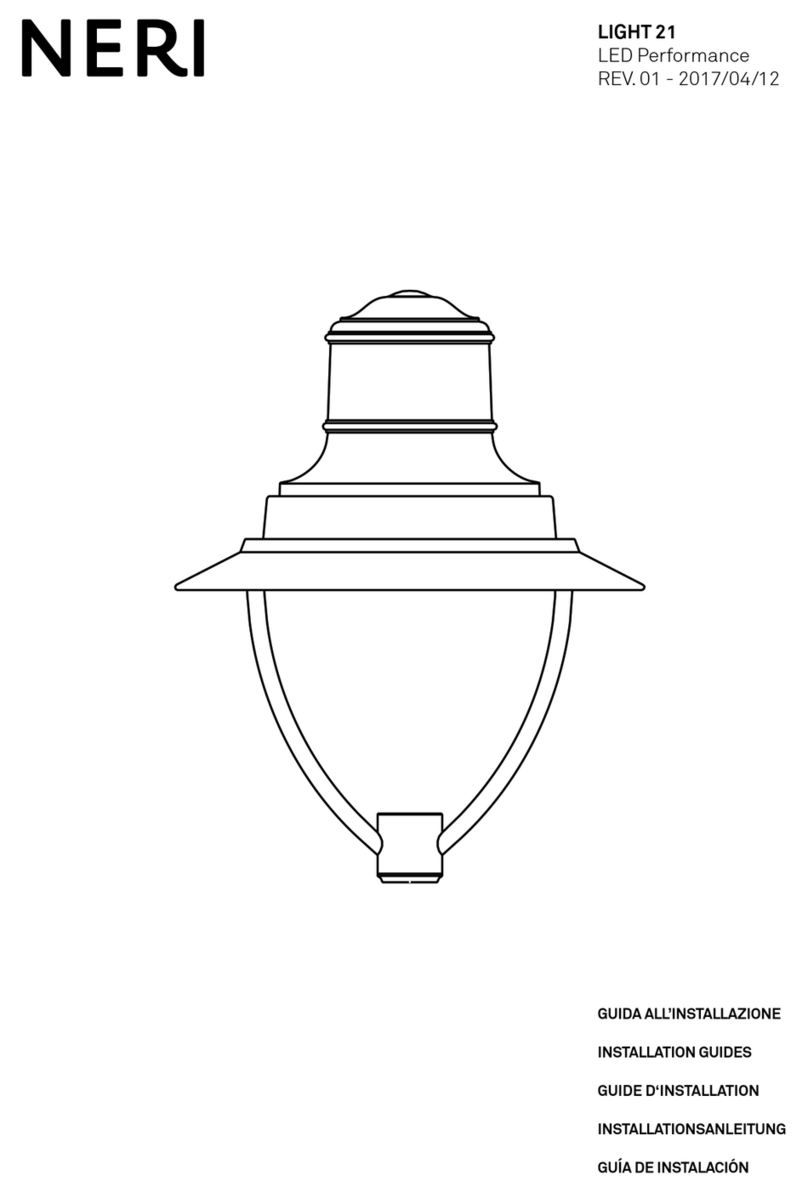 NERI LIGHT 21 Instrucciones de funcionamiento y mantenimiento NERI LIGHT 21 Instrucciones de funcionamiento y mantenimiento