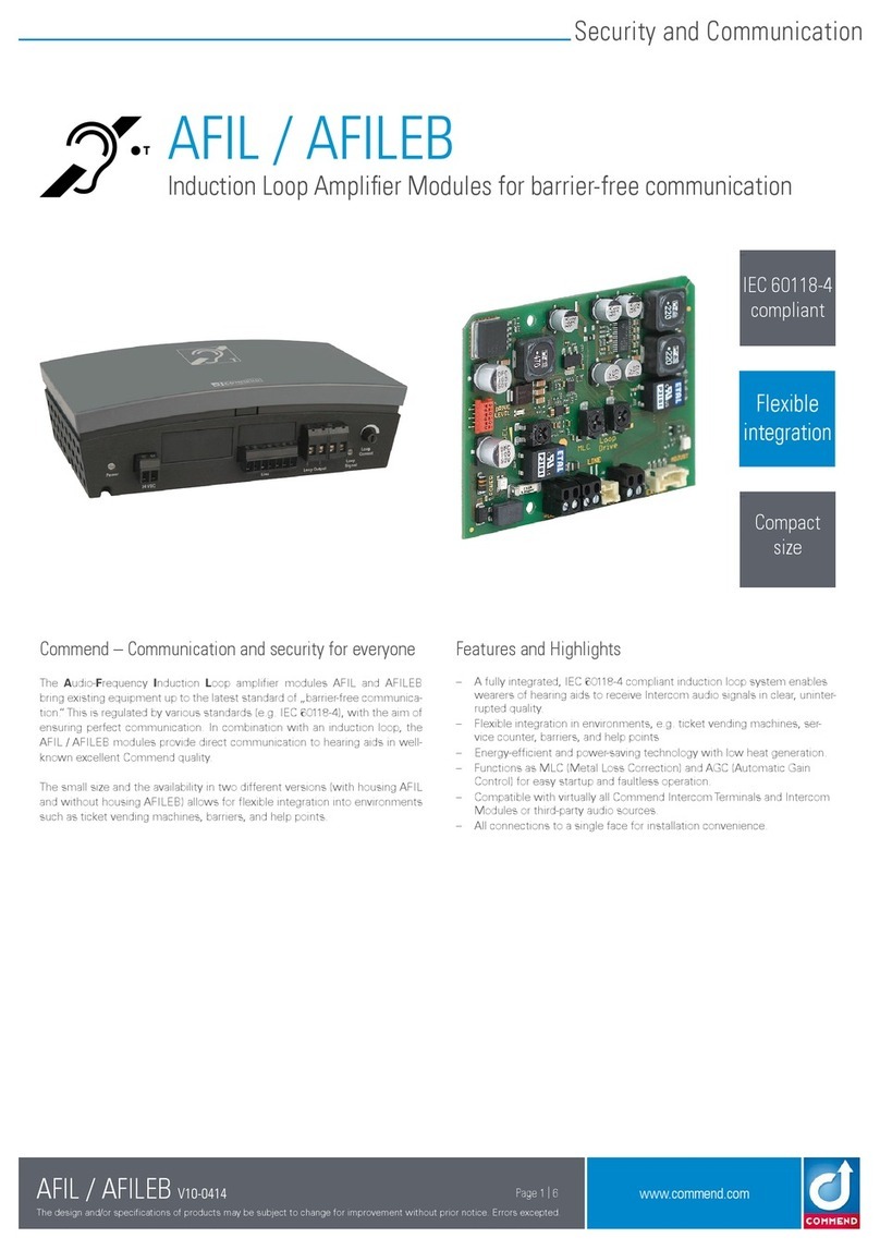 Commend AFIL Manual de usuario