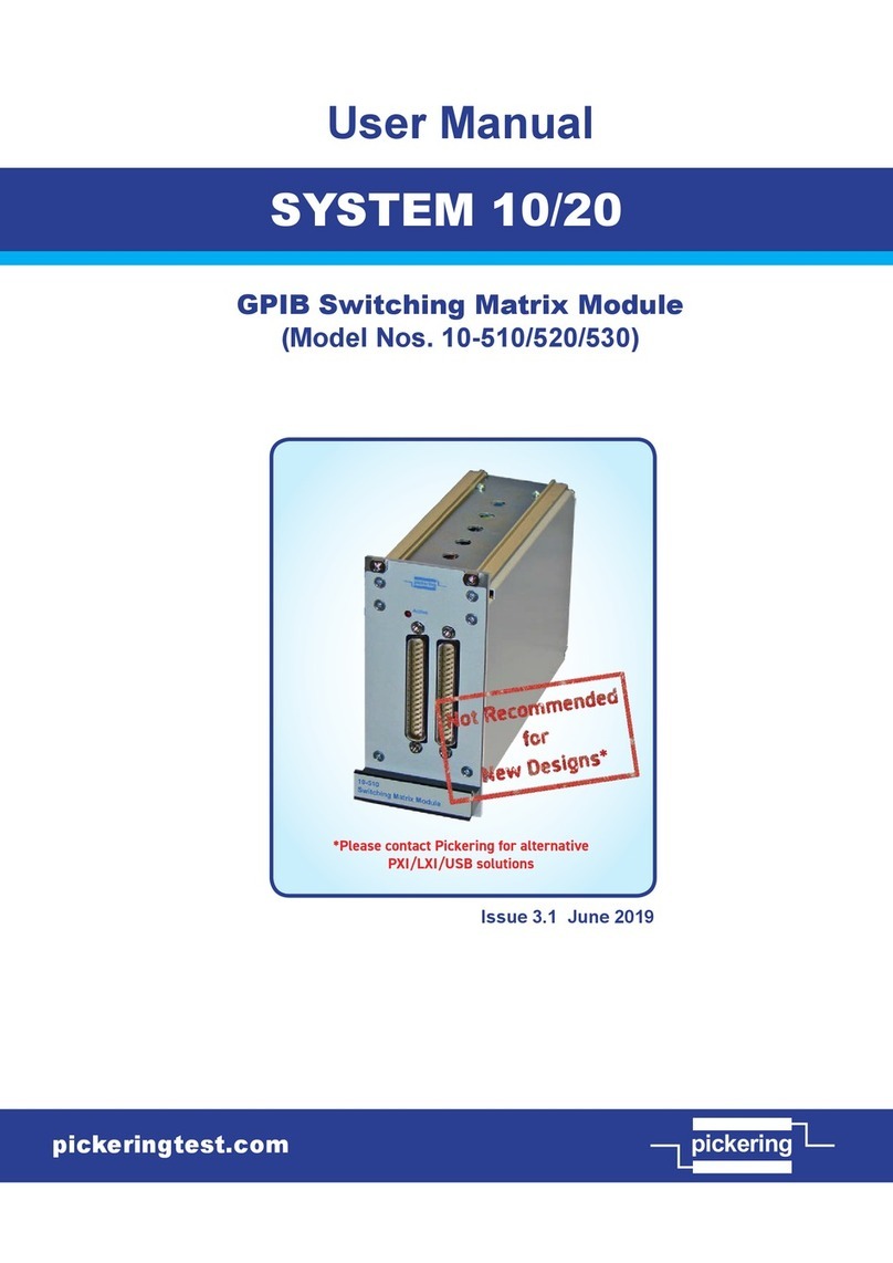 Pickering SYSTEM 10 Manual de usuario