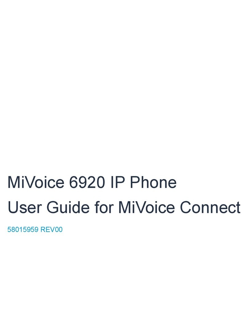 Mitel MiVOICE 6920 Manual de usuario