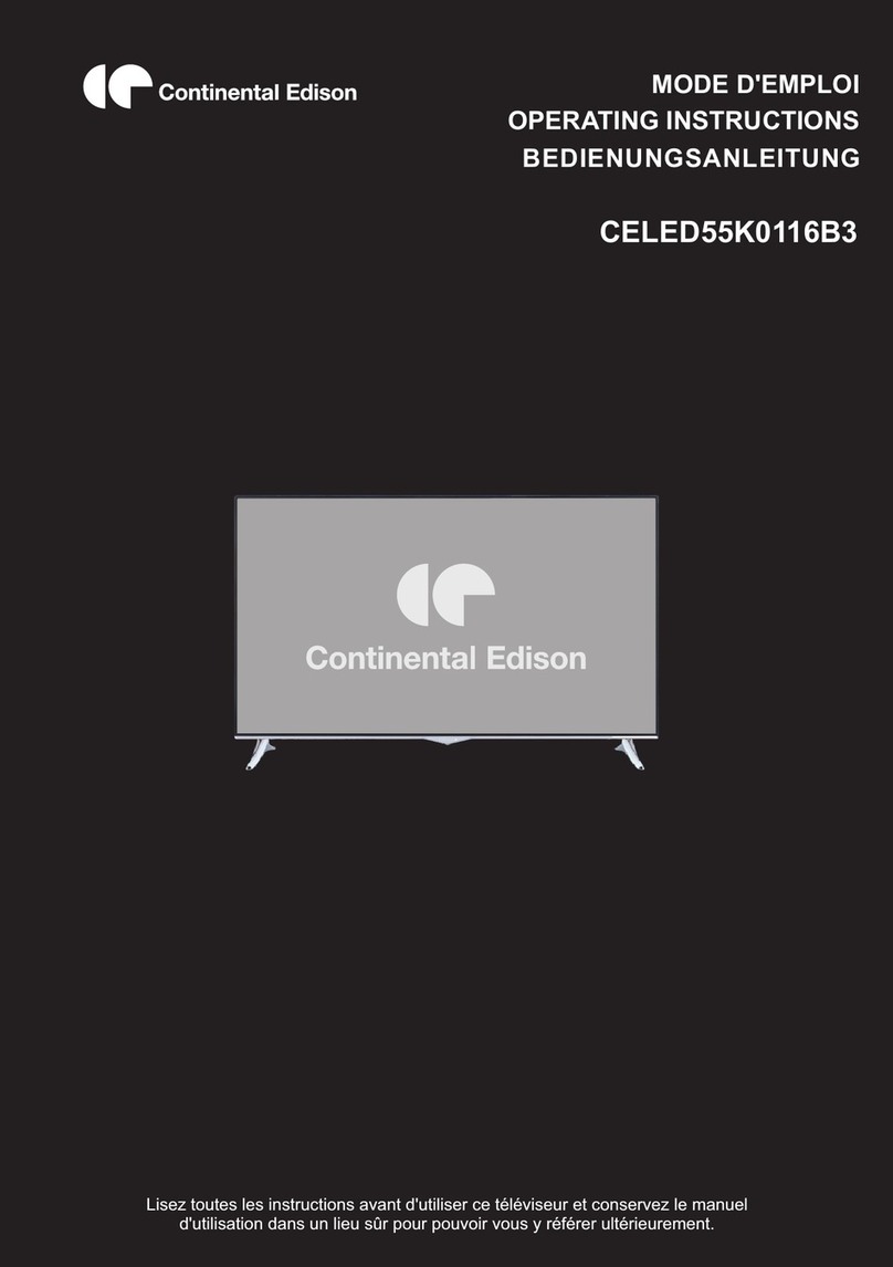 CONTINENTAL EDISON CELED55K0116B3 Manual de usuario