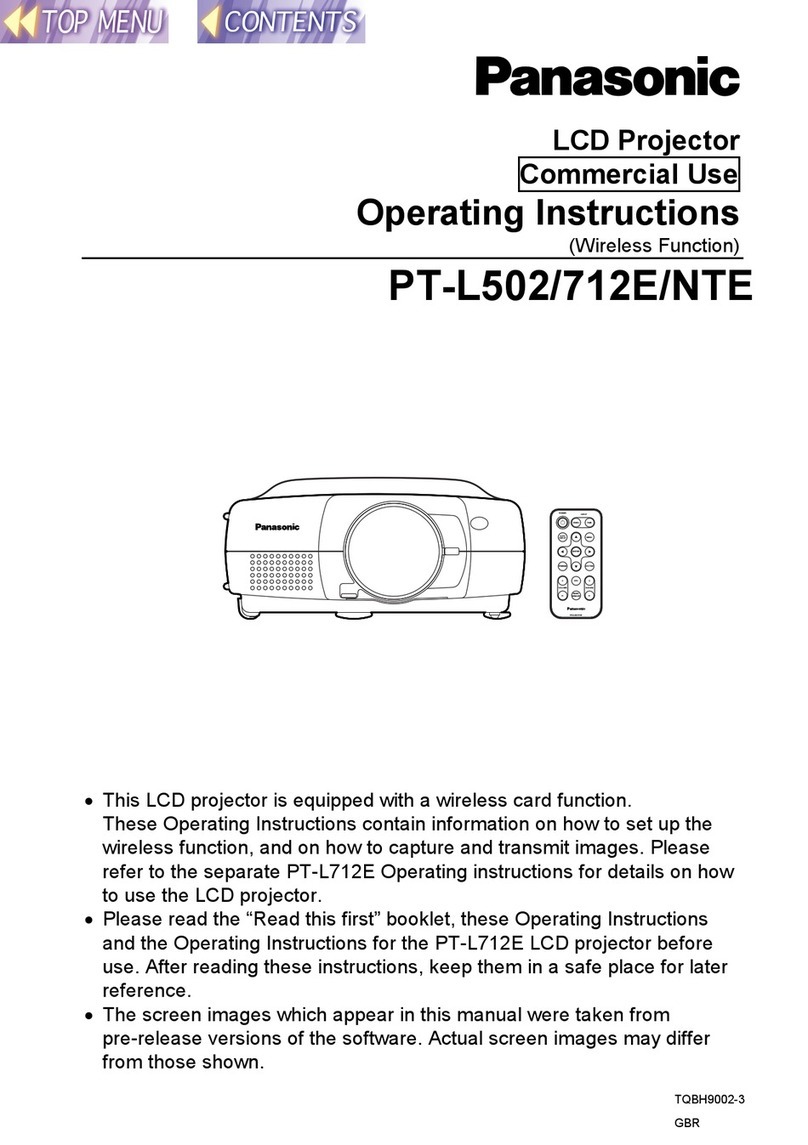 Panasonic PT-L502 Manual de usuario