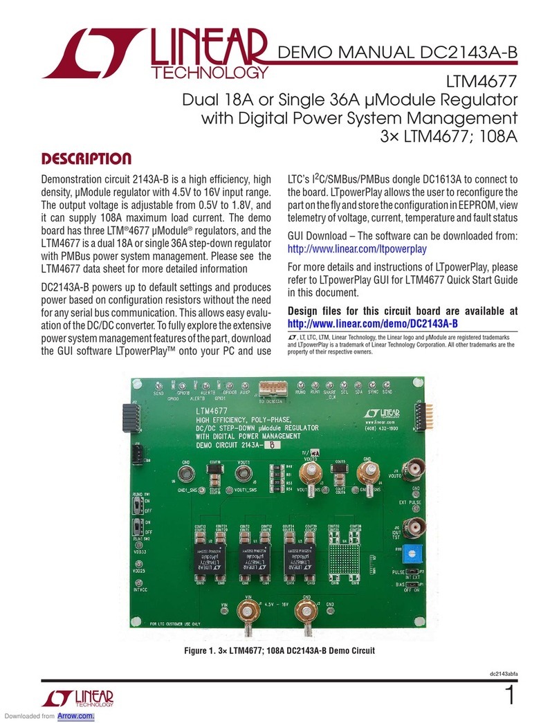 Linear Technology DC2143A-B Manual de usuario Linear Technology DC2143A-B Manual de usuario