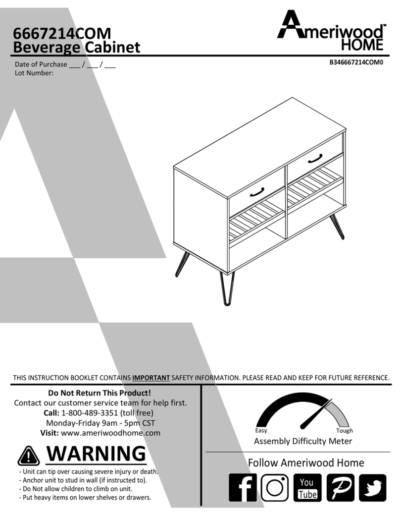 Ameriwood HOME 6667214COM Manual de usuario