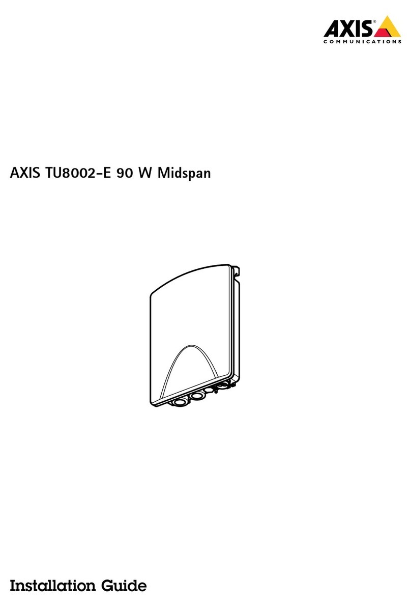 Axis TU8002-E Manual de usuario