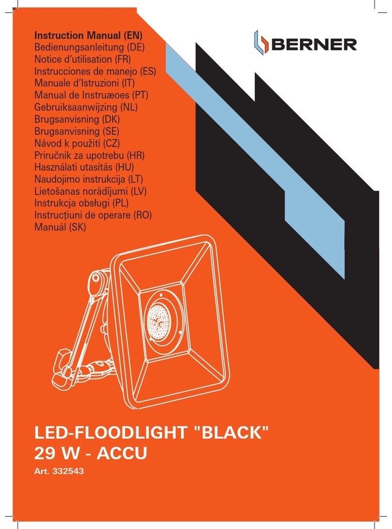 Berner BLACK Manual de usuario