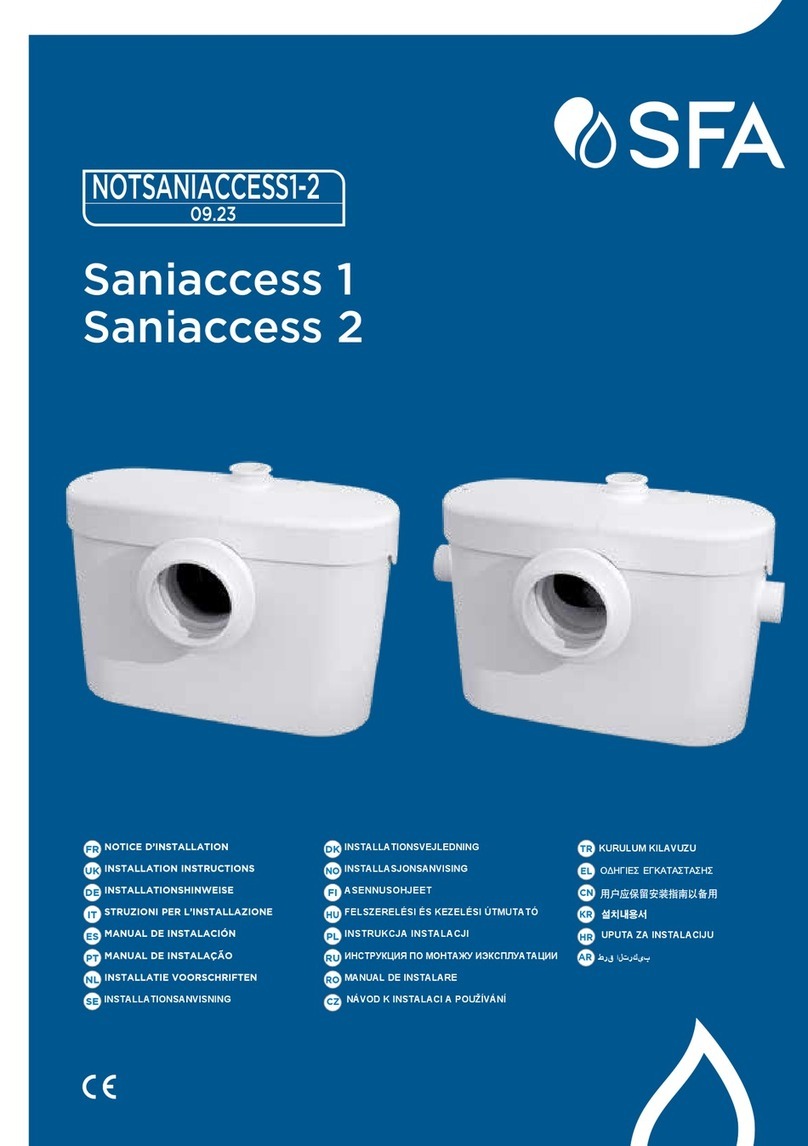 SFA SANIACCESS 1 Manual de usuario