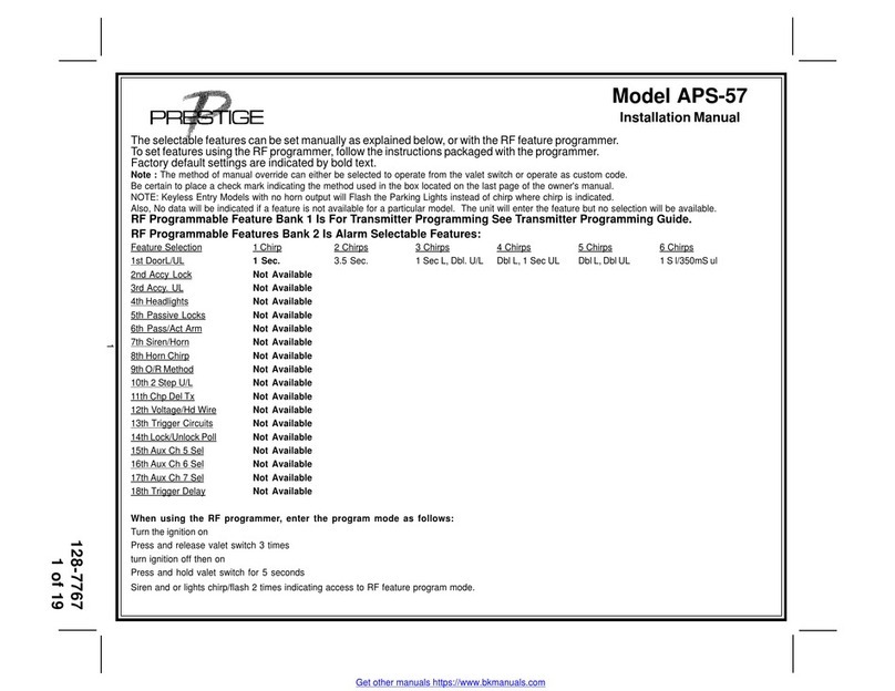 Prestige APS-57 Manual de usuario