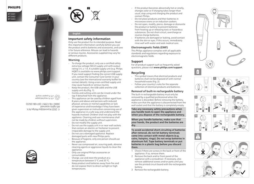 Philips BT3301 Manual de usuario