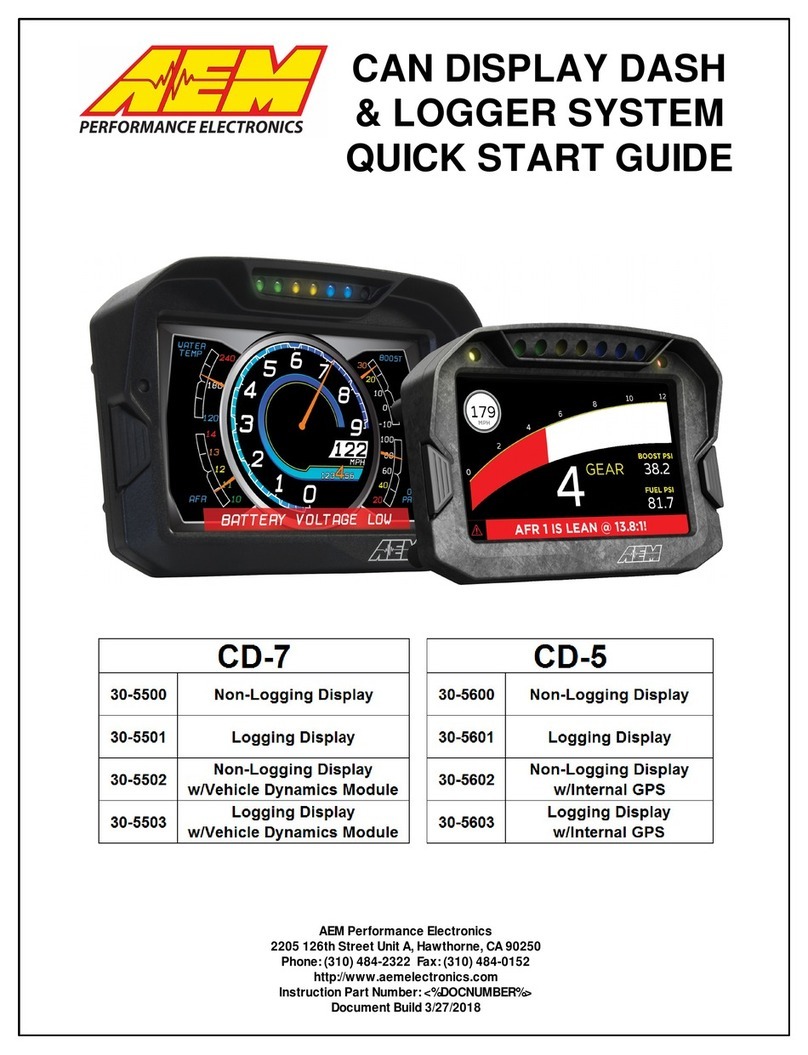 AEM CD-5FLG Manual de usuario