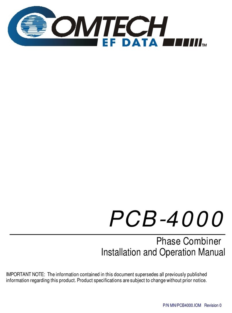 Comtech EF Data PCB-4000 Manual de usuario
