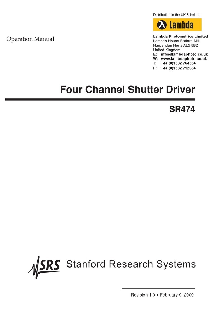 Lambda SR474 Manual de usuario