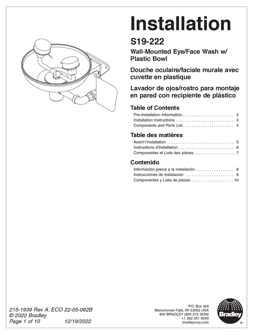 Bradley S19-222 Manual de usuario
