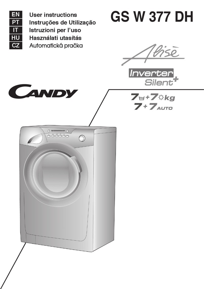Candy GS W 377 DH Manual de usuario