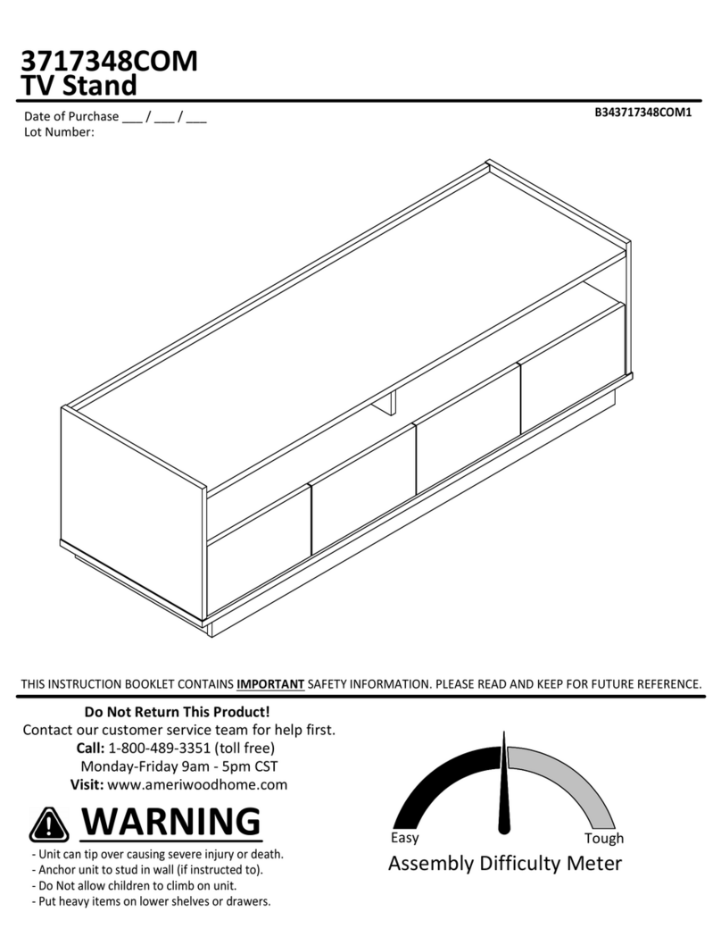 Ameriwood HOME 3717348COM Manual de usuario