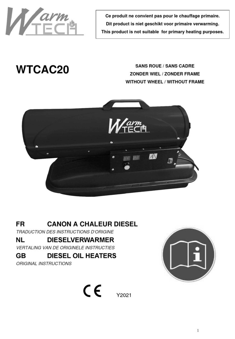 Warmtech WTCAC20 Manual de usuario Warmtech WTCAC20 Manual de usuario