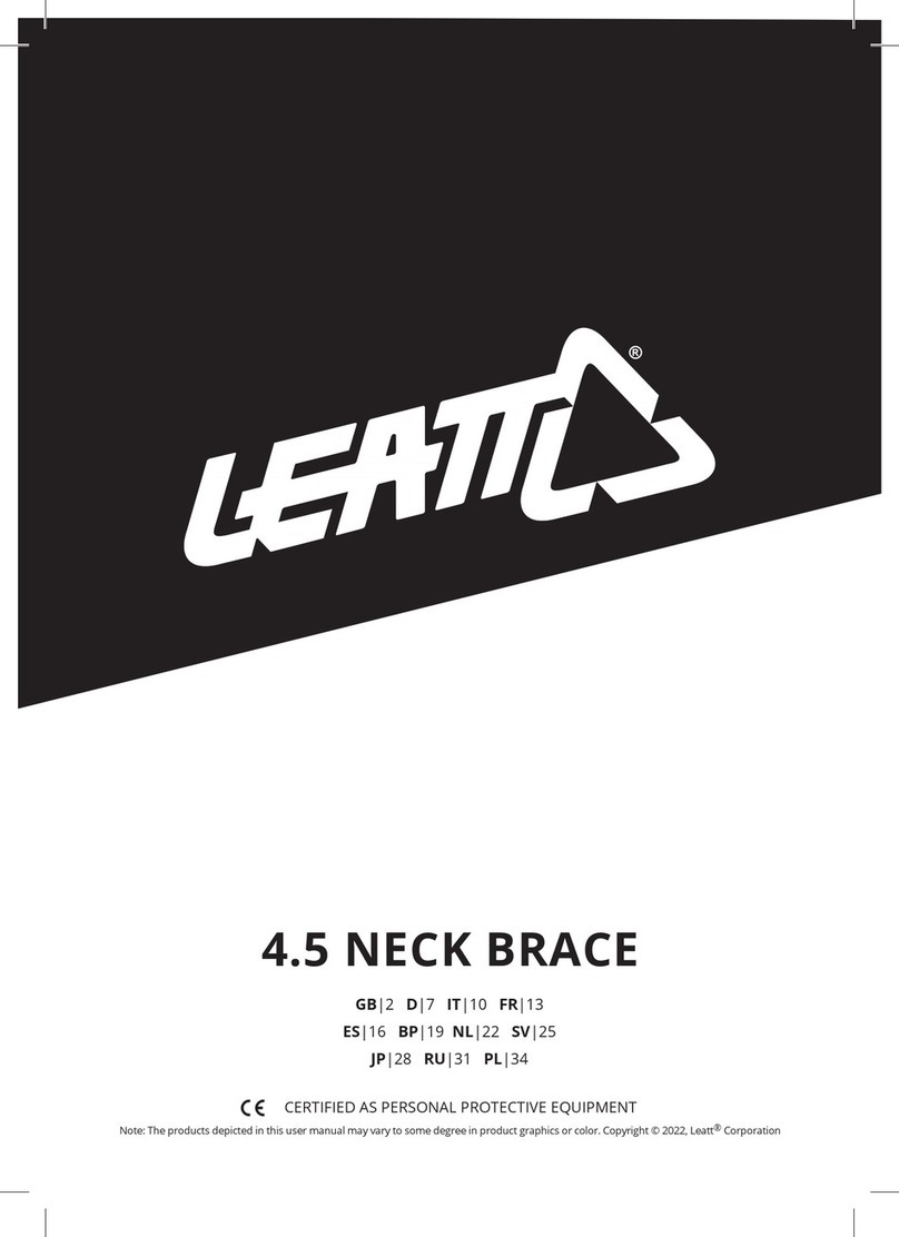 Leatt Body Protector 4.5 Junior Manual de usuario