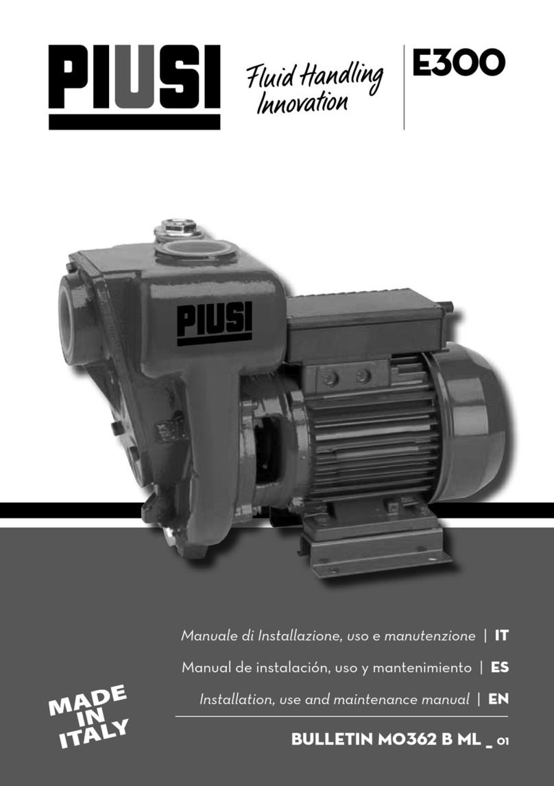 Piusi E300 Manual de servicio