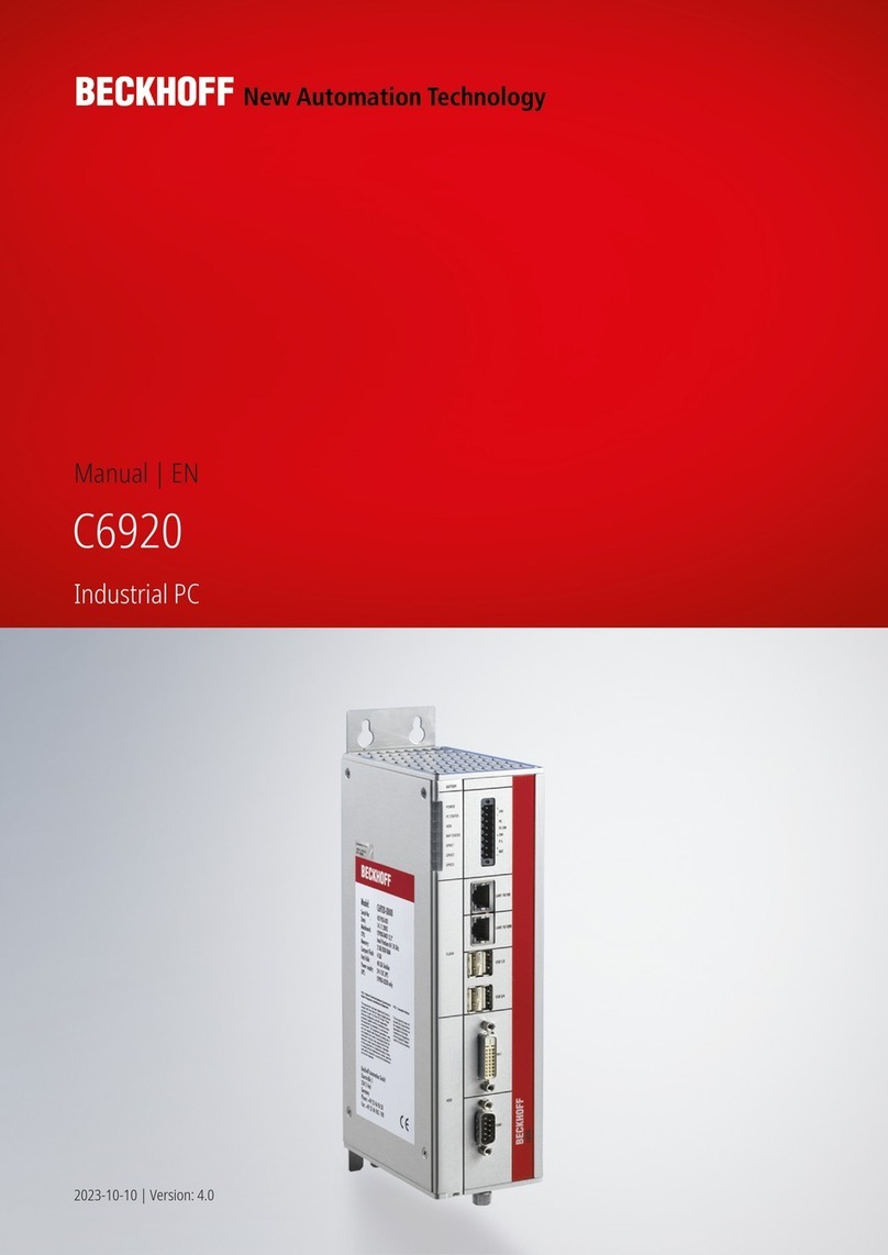Beckhoff C6920 Manual de usuario