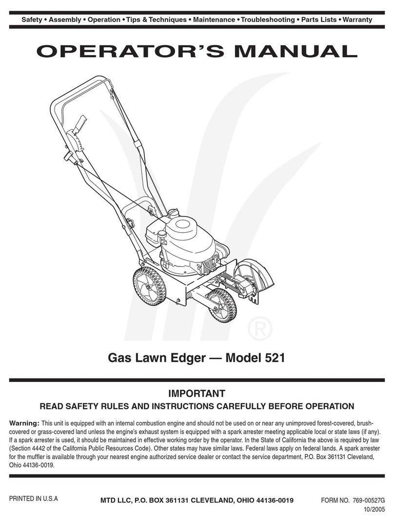 MTD Series 521 Manual de usuario