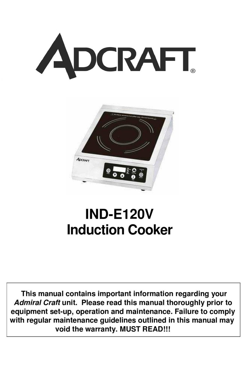 Adcraft IND-E120V Manual de usuario