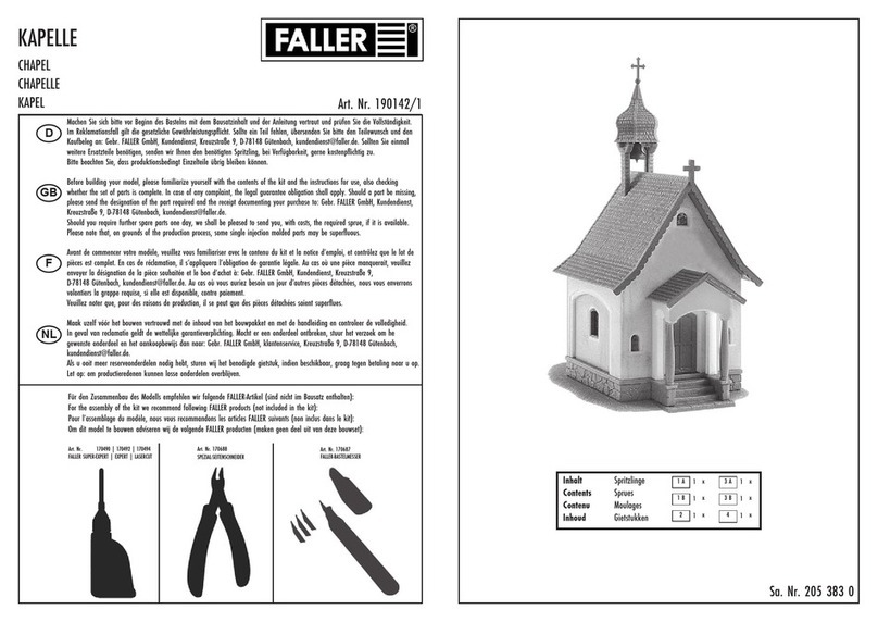 Faller 190142 Manual de usuario