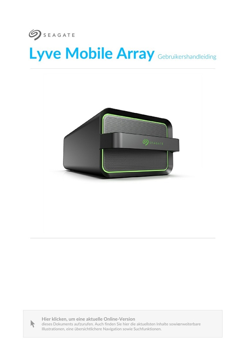 Seagate Lyve Mobile Array Manual de usuario Seagate Lyve Mobile Array Manual de usuario