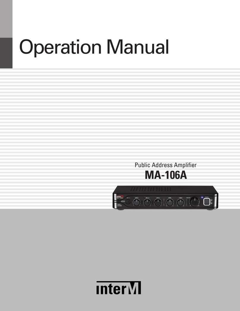 Inter-m M-106A Manual de usuario