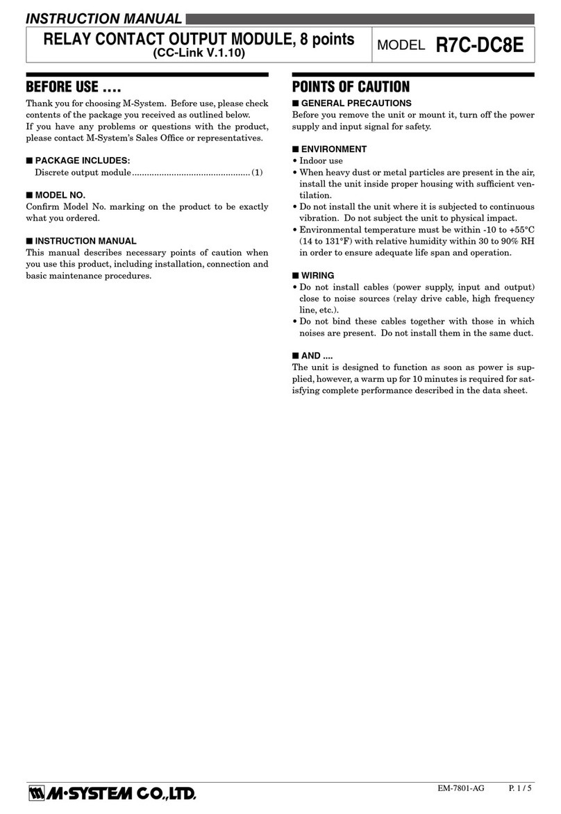 M-system R7C-DC8E Manual de usuario