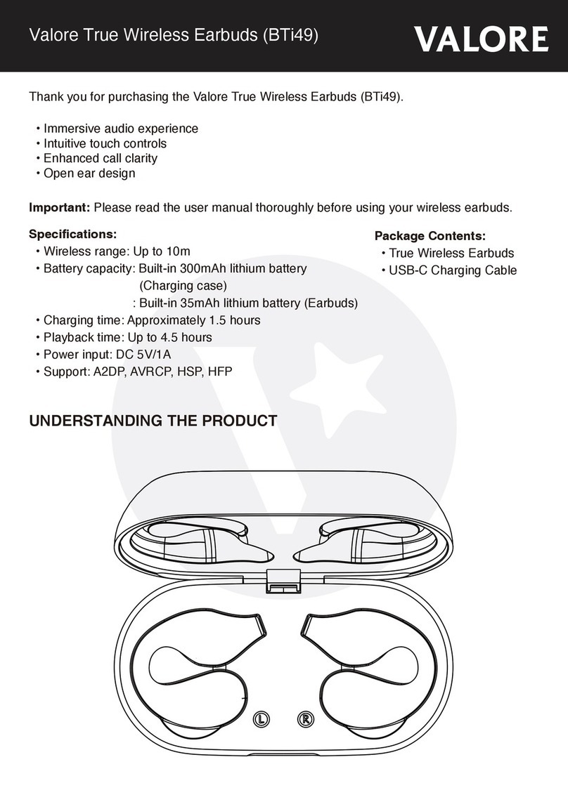 Valore BTi49 Manual de usuario