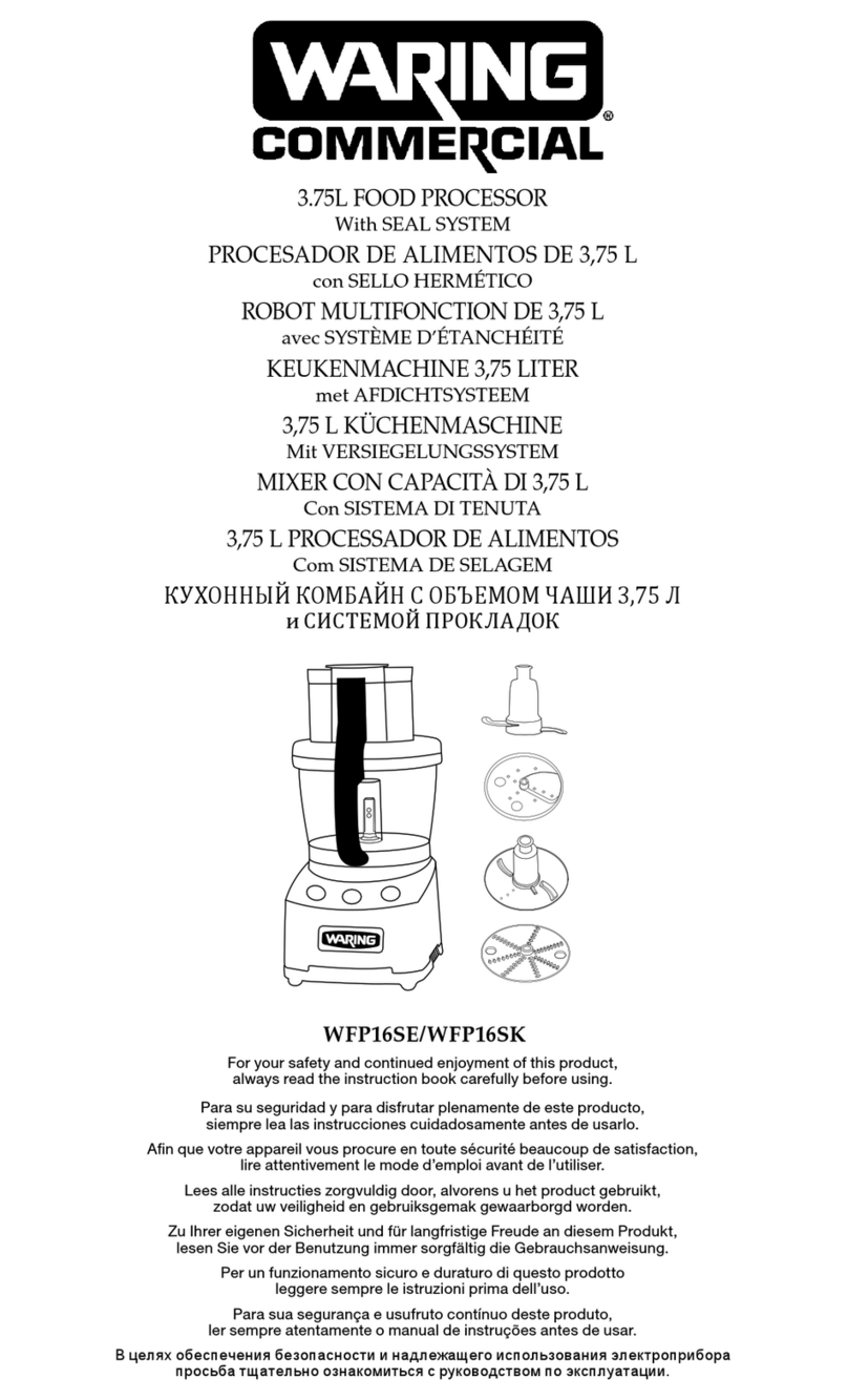 Waring WFP16SE Manual de usuario