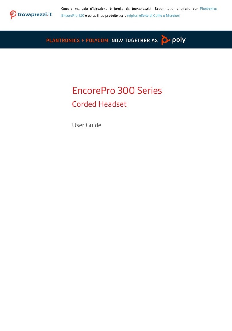 Plantronics EncorePro 320 Manual de usuario