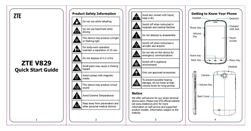 Zte V829 Manual de usuario
