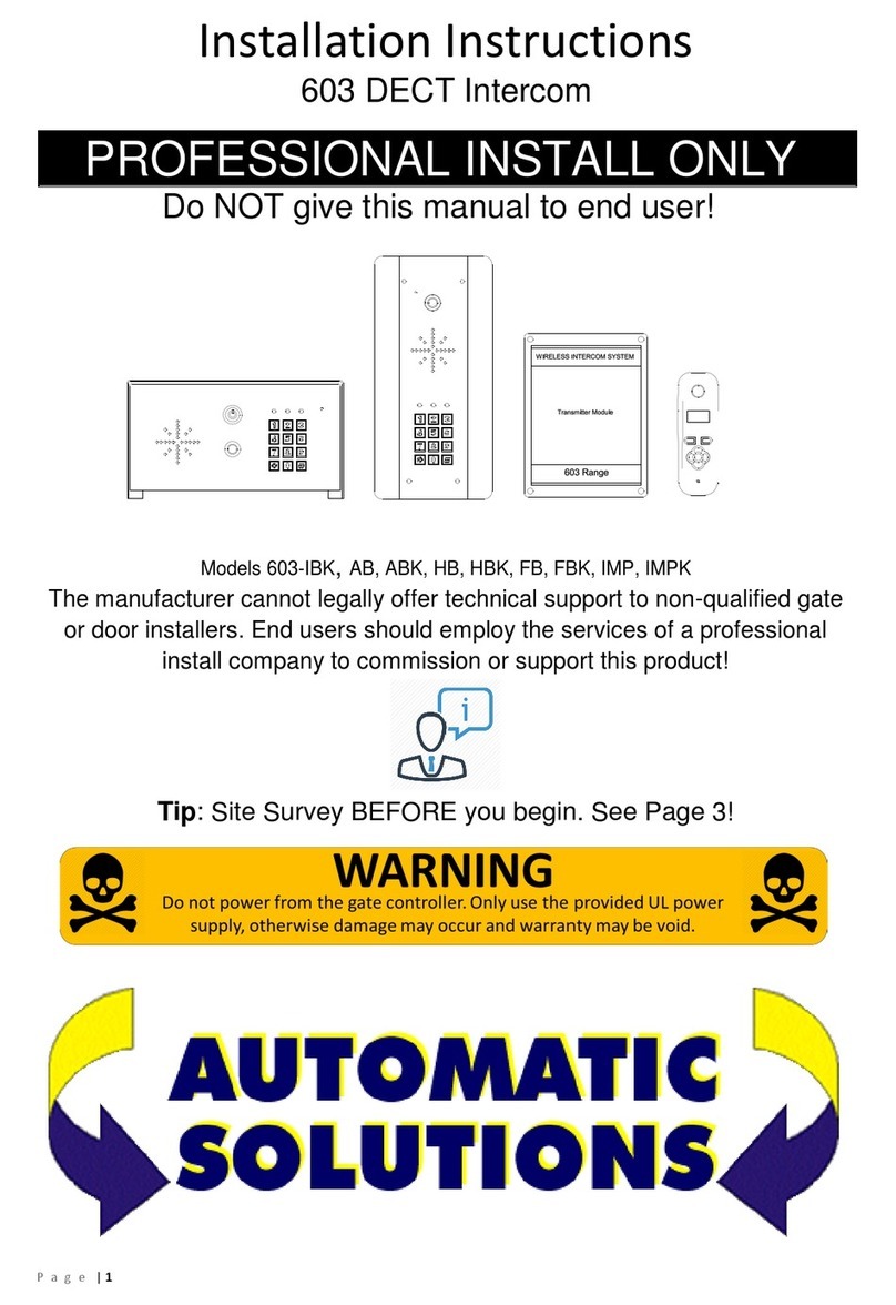 Automatic Solutions 603 Manual de usuario