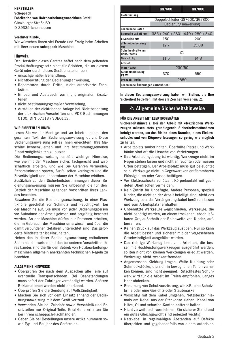 Scheppach GG7600 Manual de usuario