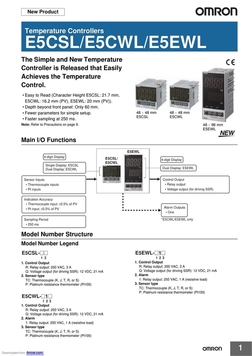 Omron E5CWL Manual de instrucciones