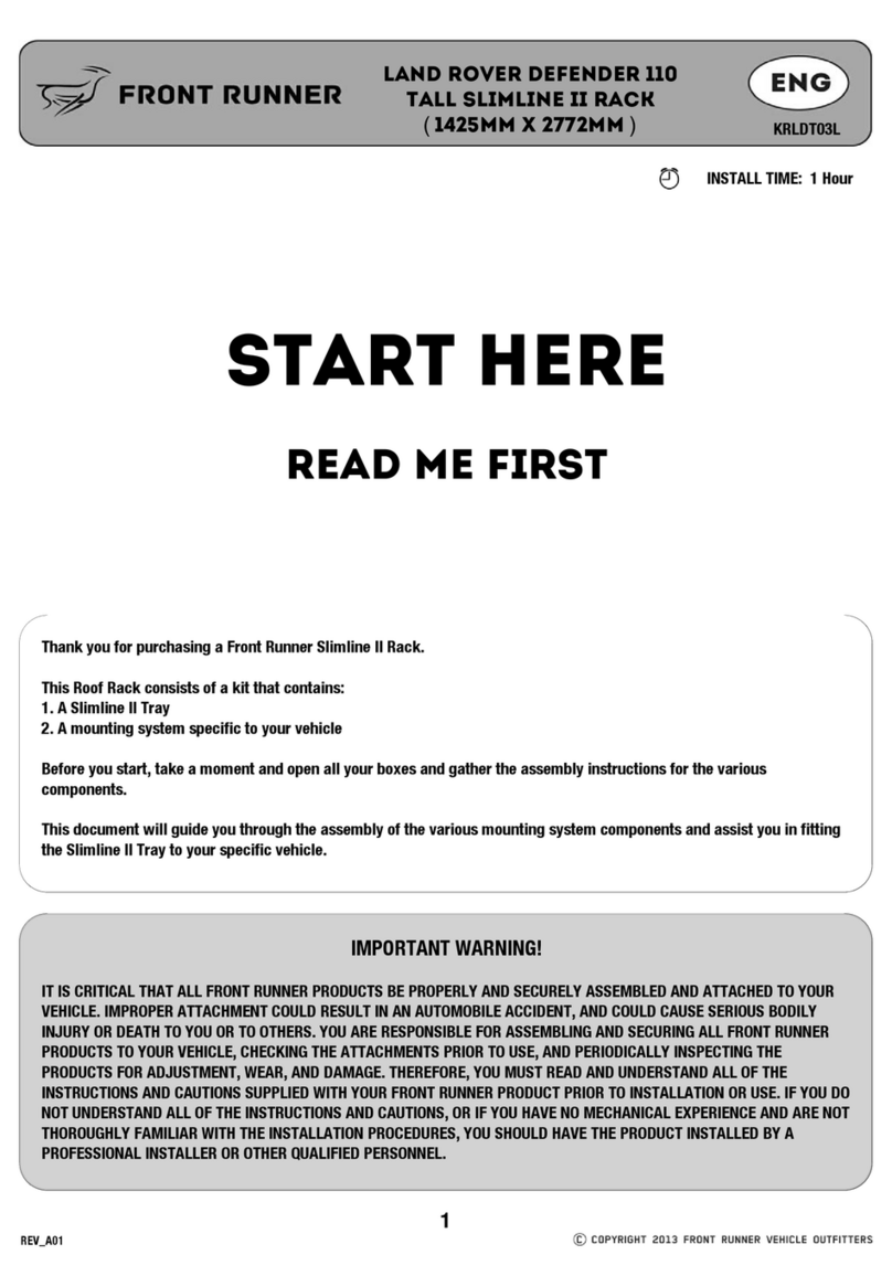 Front Runner KRLDT03L Manual de instrucciones