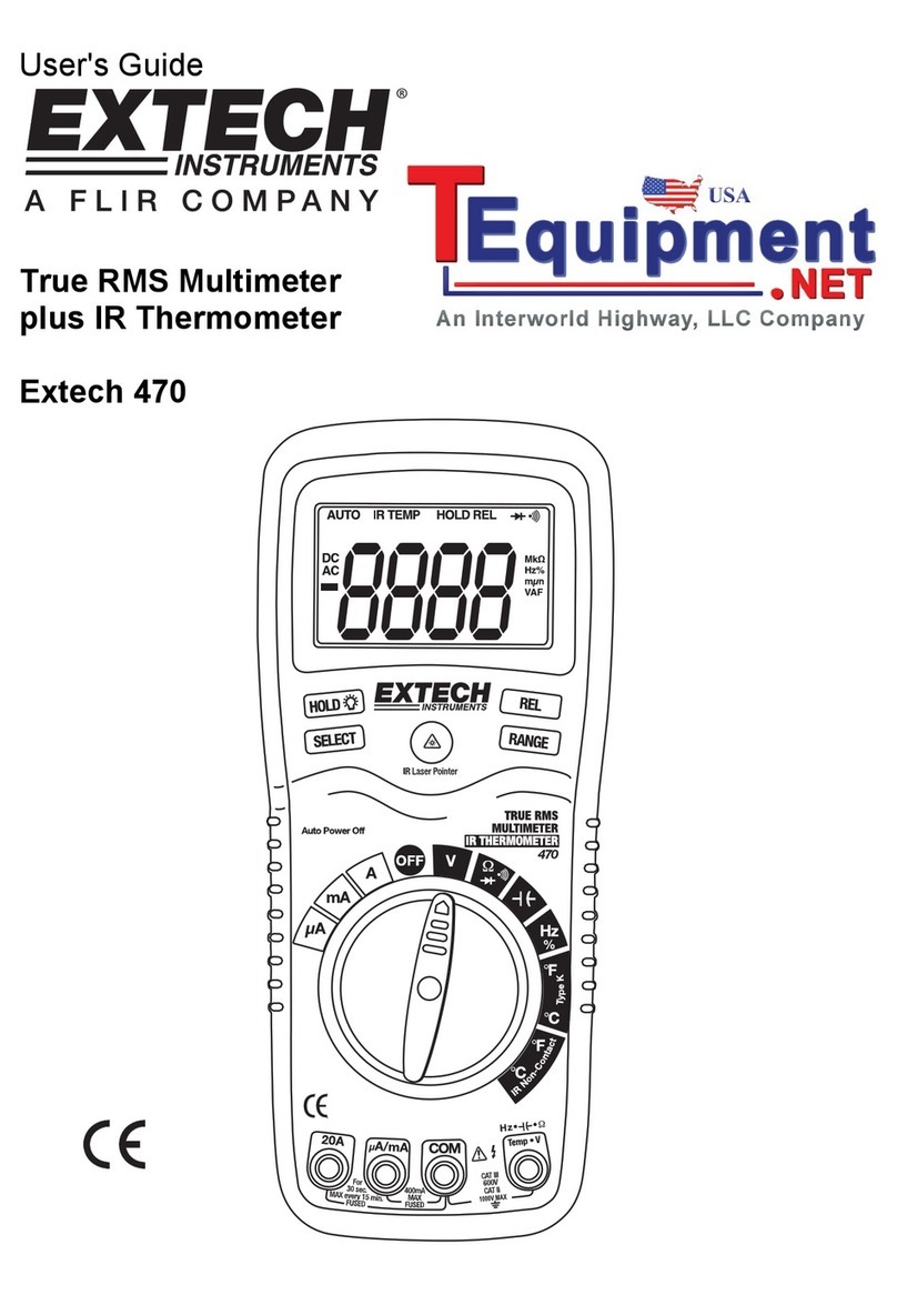 FLIR Extech 470 Manual de usuario FLIR Extech 470 Manual de usuario